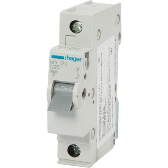Автоматический выключатель HAGER 1P 4,5kA C-20A 1M